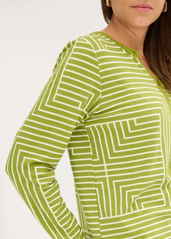 Longsleeve van viscose, bonprix