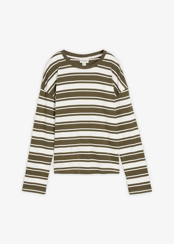 Oversized longsleeve van puur katoen, bonprix