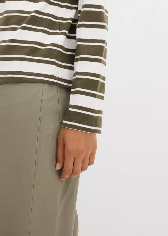 Oversized longsleeve van puur katoen, bonprix
