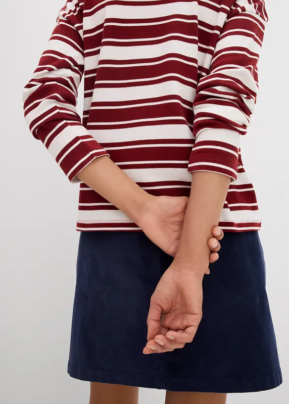 Oversized longsleeve van puur katoen, bonprix