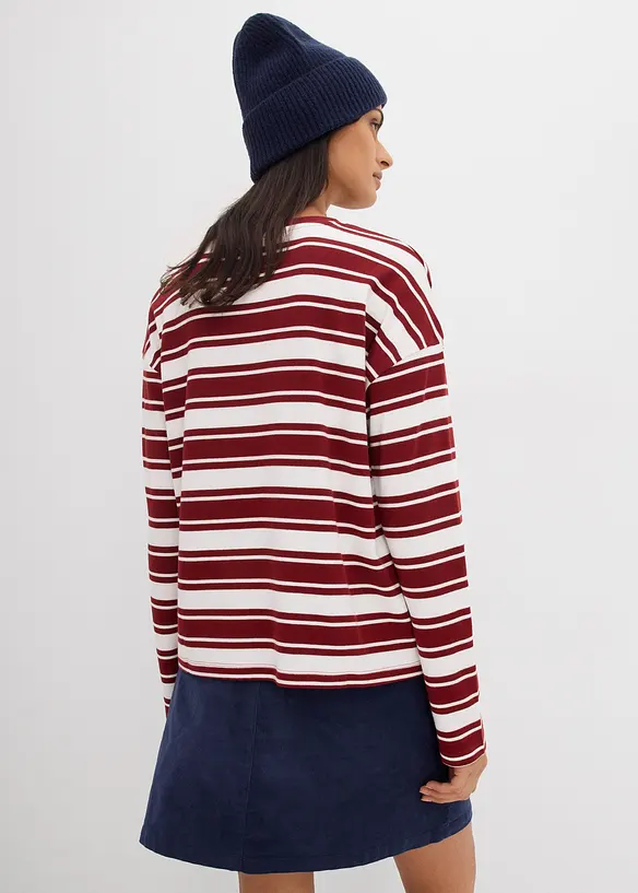 Oversized longsleeve van puur katoen, bonprix