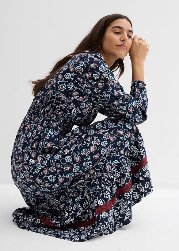 Maxi jurk van soepele viscose, bonprix