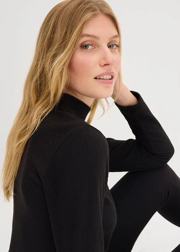 Thermoshirt met opstaande kraag, bonprix