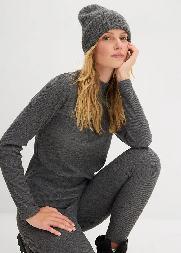 Thermoshirt met opstaande kraag, bonprix