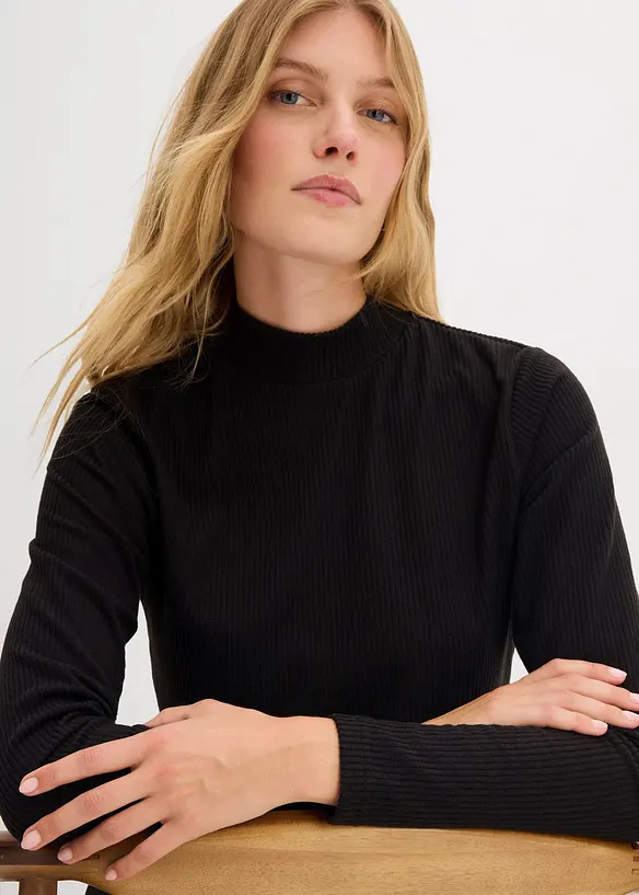 Thermoshirt met opstaande kraag, bonprix