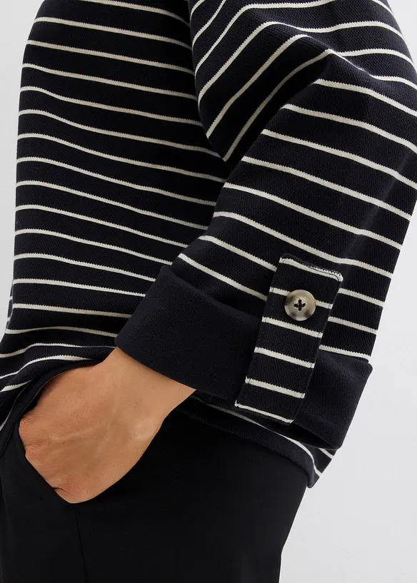 Oversized sweater van puur katoen, bonprix