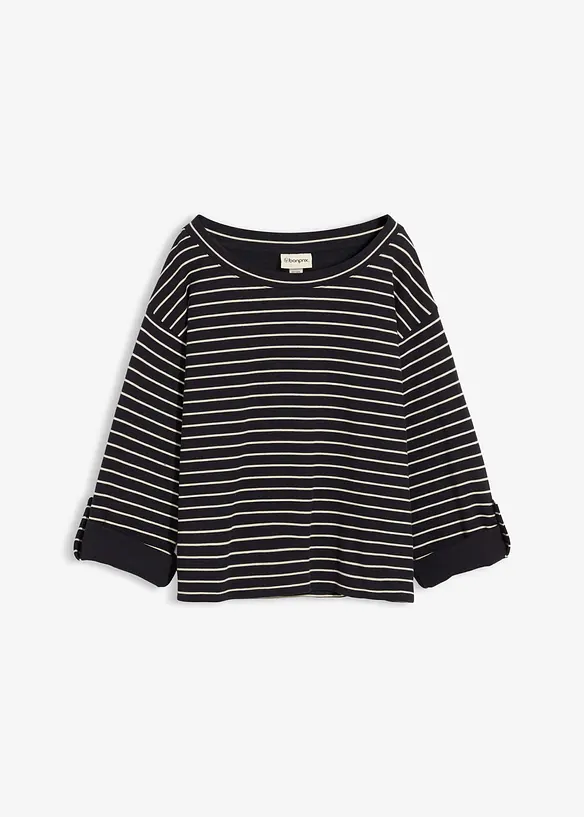 Oversized sweater van puur katoen, bonprix