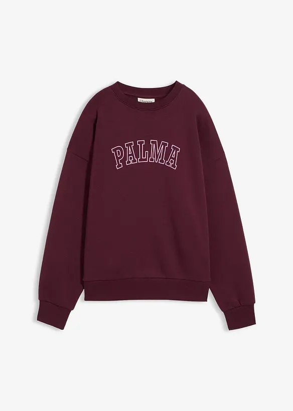 Oversized sweater van katoenmix, bonprix