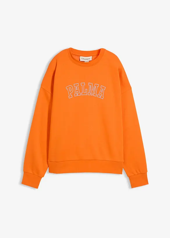 Oversized sweater van katoenmix, bonprix
