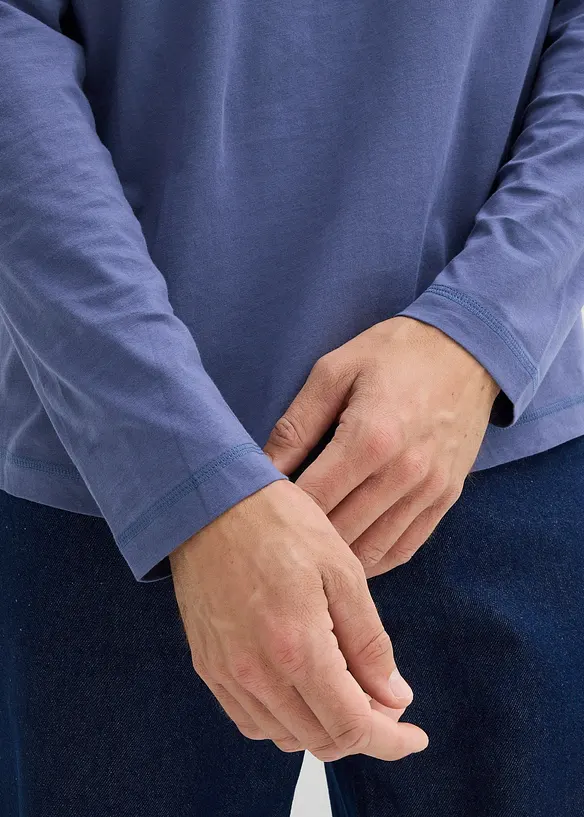 Longsleeve van biologisch katoen (set van 2), bonprix