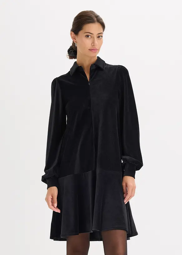 Korte jurk van corduroy, bonprix