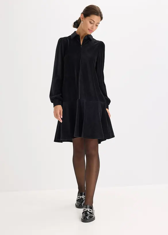 Korte jurk van corduroy, bonprix