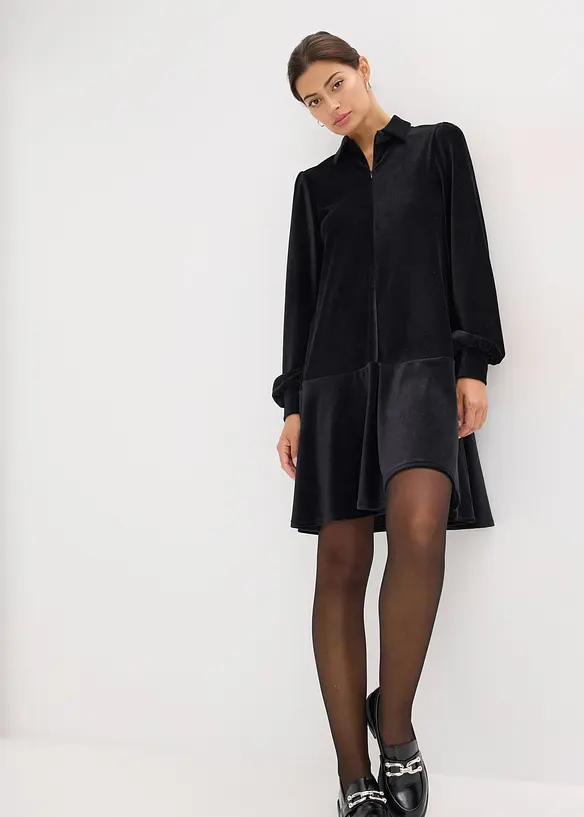 Korte jurk van corduroy, bonprix