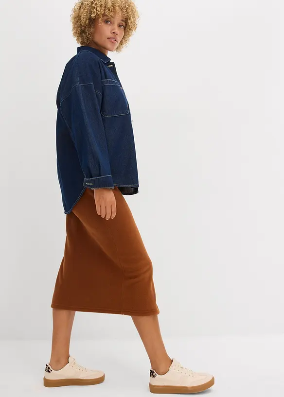 Midirok van polar fleece, bonprix