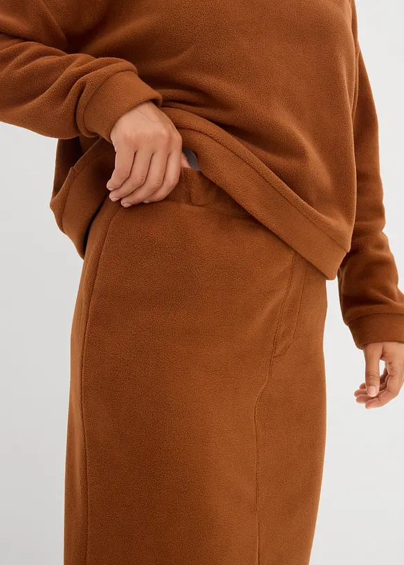 Midirok van polar fleece, bonprix