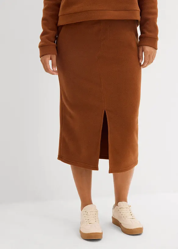 Midirok van polar fleece, bonprix