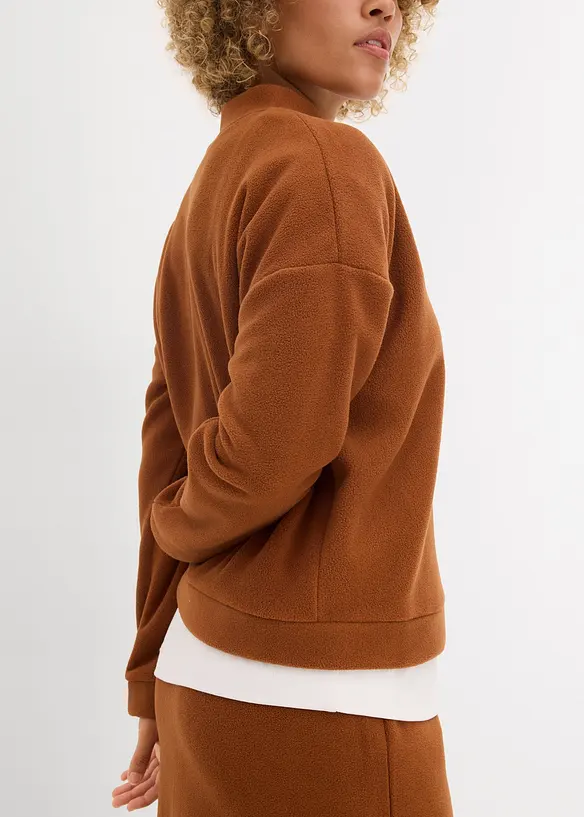 Fleece trui, bonprix