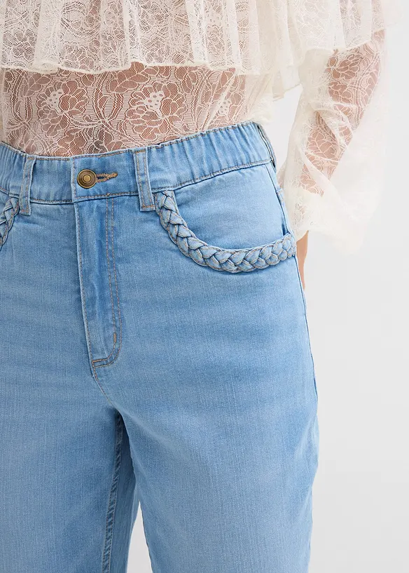 Straight jeans high waist met zakdetails, bonprix
