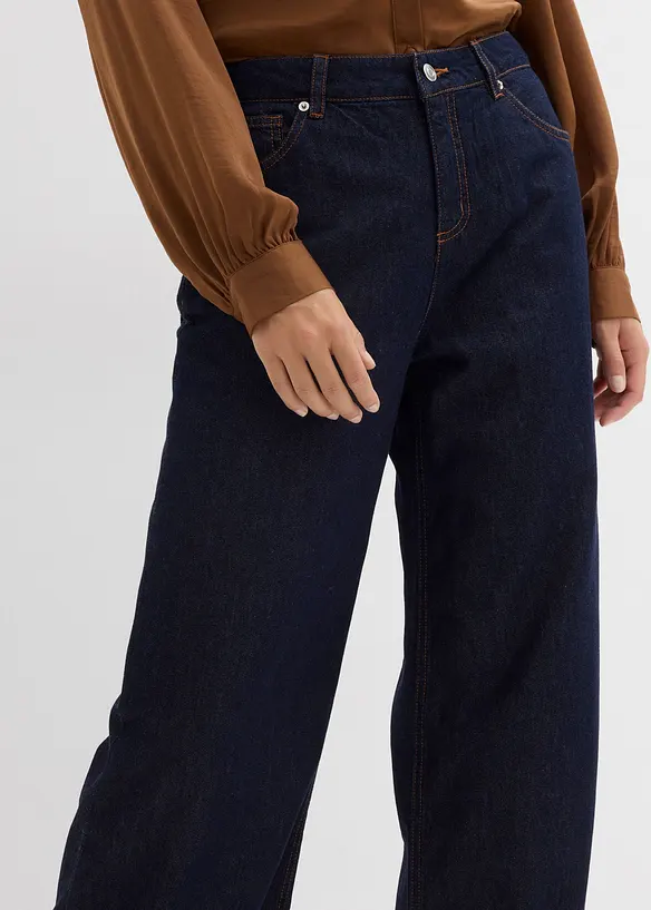 Baggy jeans mid waist, bonprix