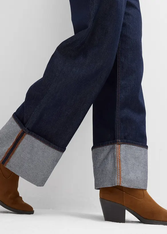 Baggy jeans mid waist, bonprix