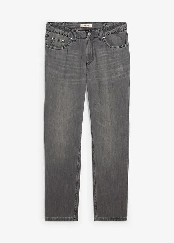 Regular fit jeans van puur katoen met een comfortband, straight, bonprix