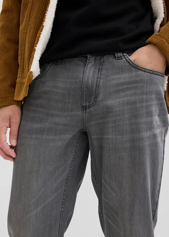 Regular fit jeans van puur katoen met een comfortband, straight, bonprix