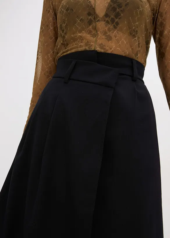 Midi rok van viscose-mix, bonprix