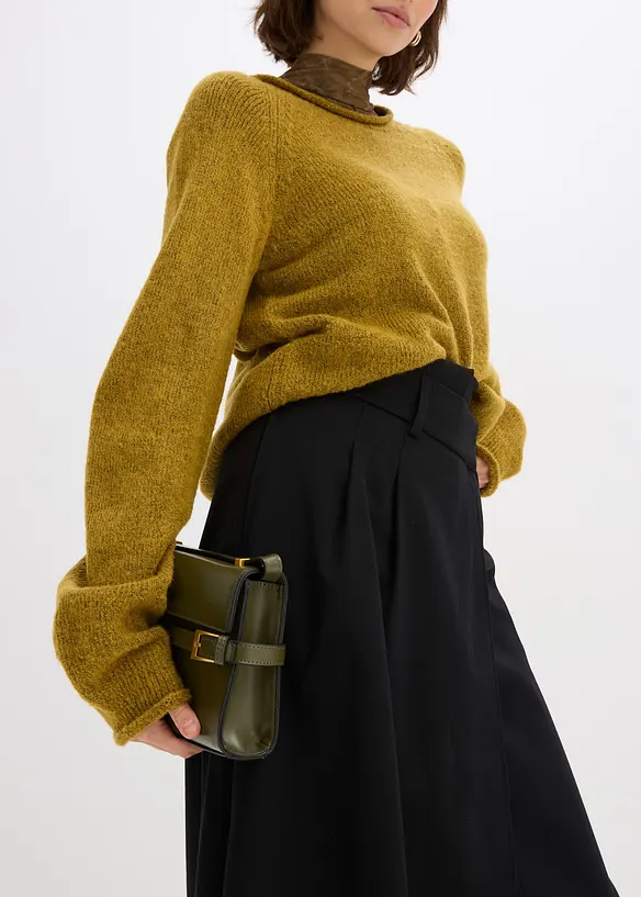Midi rok van viscose-mix, bonprix