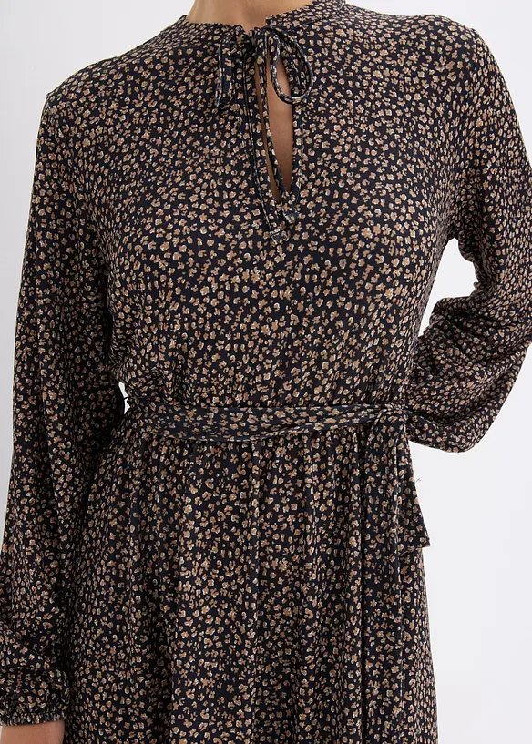 Jersey midi jurk, bonprix
