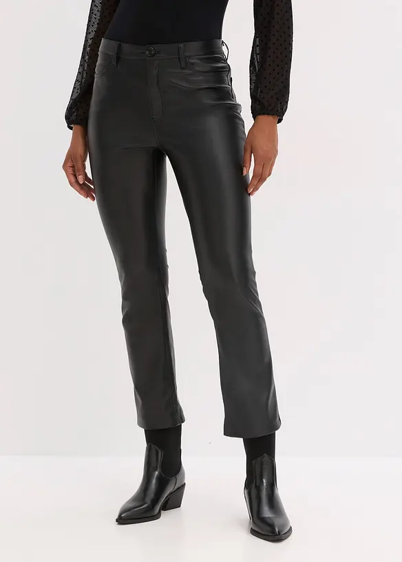 Imitatieleren broek, bonprix
