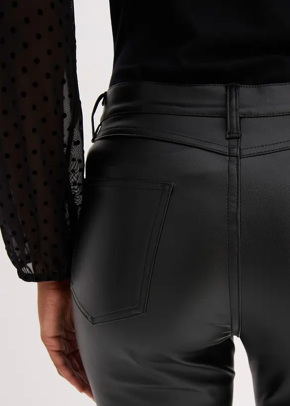 Imitatieleren broek, bonprix