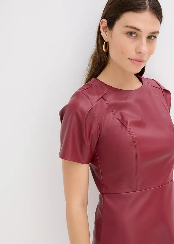 Imitatieleren jurk, bonprix