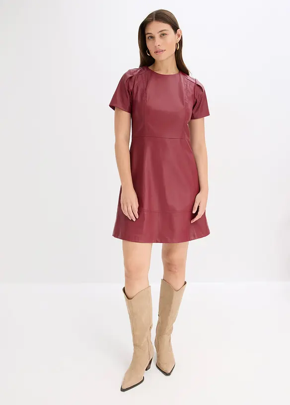 Imitatieleren jurk, bonprix