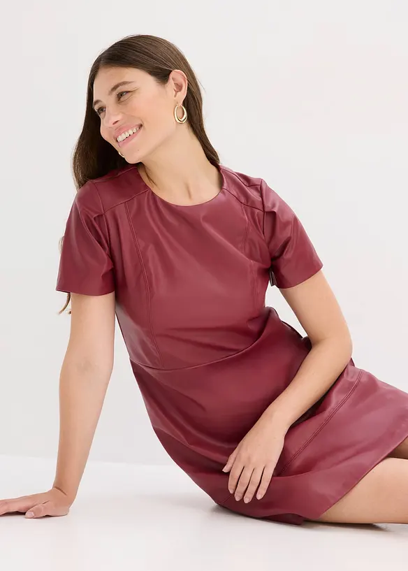 Imitatieleren jurk, bonprix