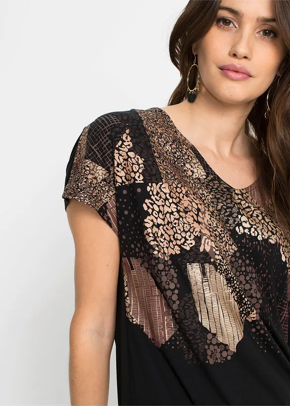 Shirt in een visosemix, bonprix