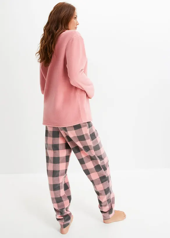 Huispak van fleece (2-dlg.), bonprix
