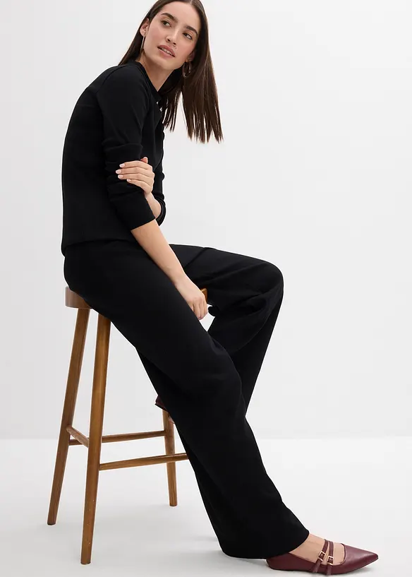Geribde broek, bonprix