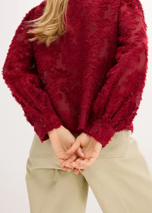 Blouse met bloemenstructuurpatroon, bonprix