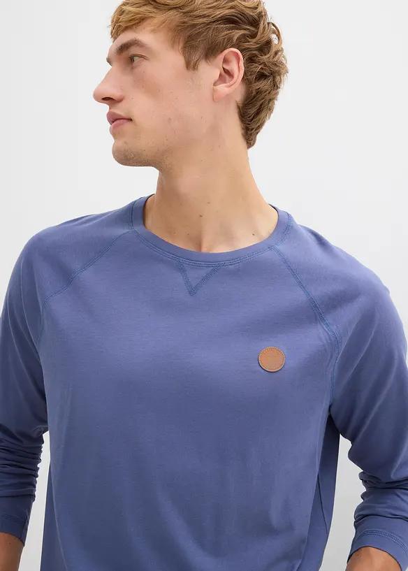 Longsleeve van biologisch katoen (set van 2), bonprix