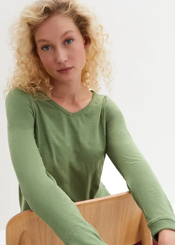 Longshirt van puur katoen, bonprix