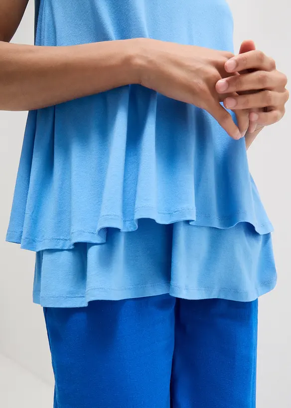 Dubbellaagse top van viscose, bonprix