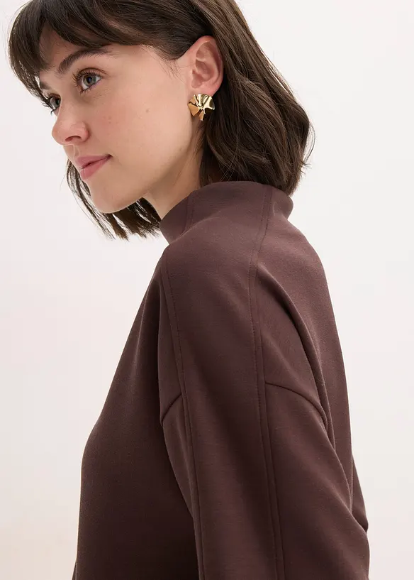 Oversized sweater van zachte scuba, bonprix