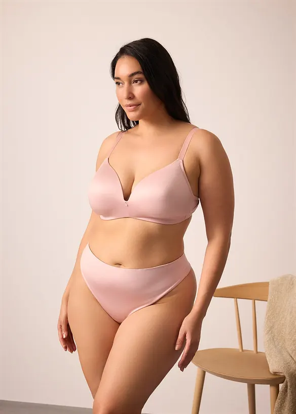 High waist string van glanzend materiaal (set van 2), bonprix