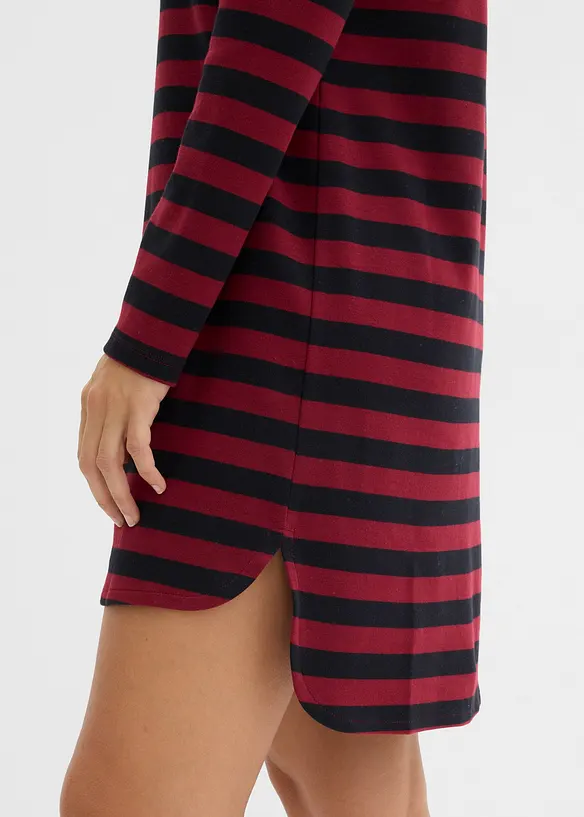 High-low jurk van zwaar katoen, bonprix