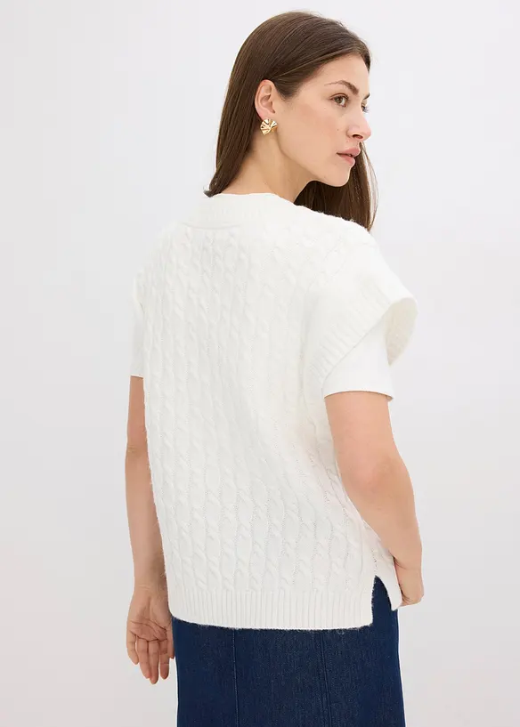 Spencer met kabelpatroon, bonprix