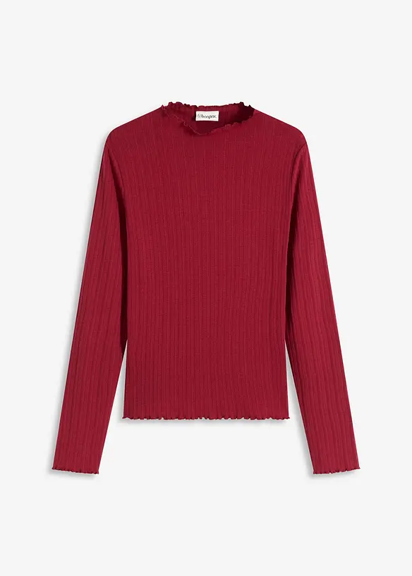 Accentuerend geribd shirt, bonprix