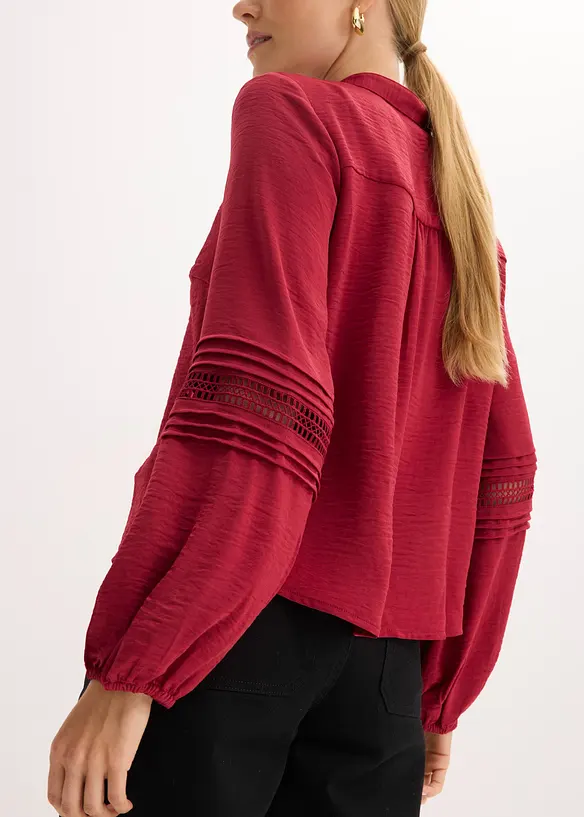 Oversized blouse met versieringen, bonprix