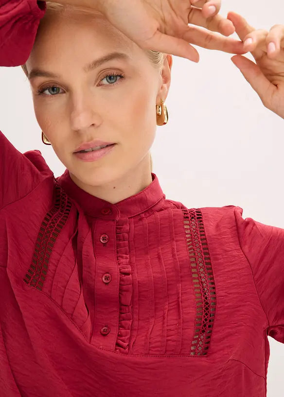 Oversized blouse met versieringen, bonprix