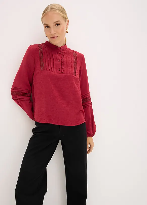 Oversized blouse met versieringen, bonprix