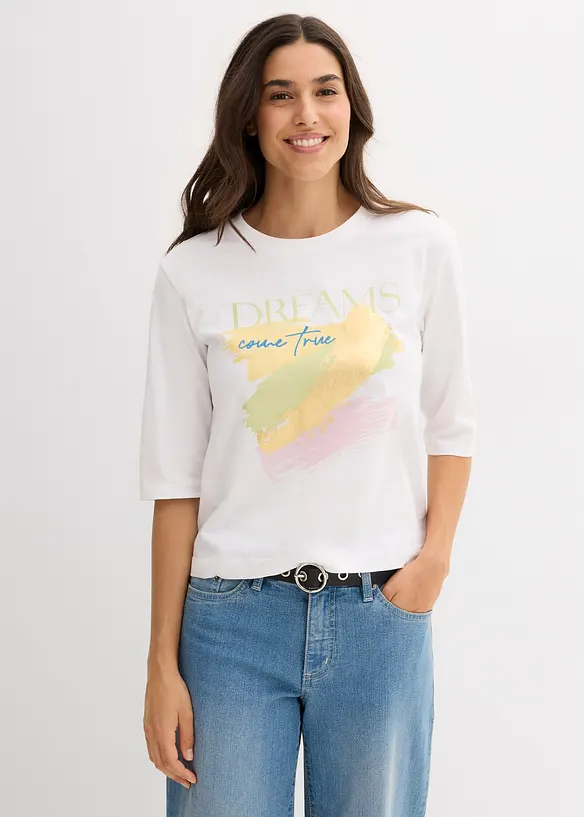 T-shirt van puur biologisch katoen, bonprix